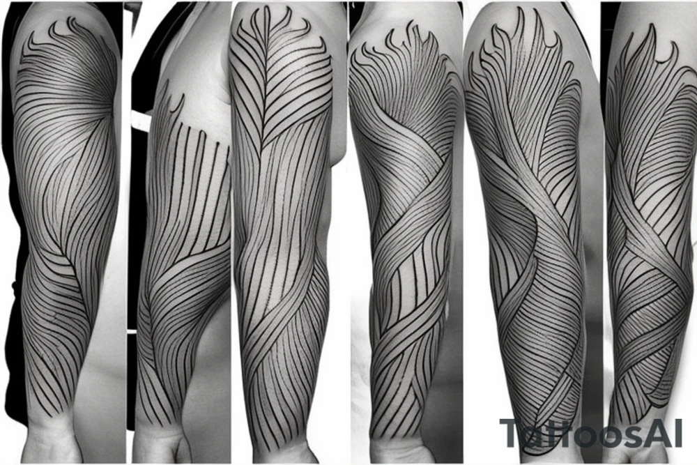 phoenix and gardenia simple line tattoo tattoo idea