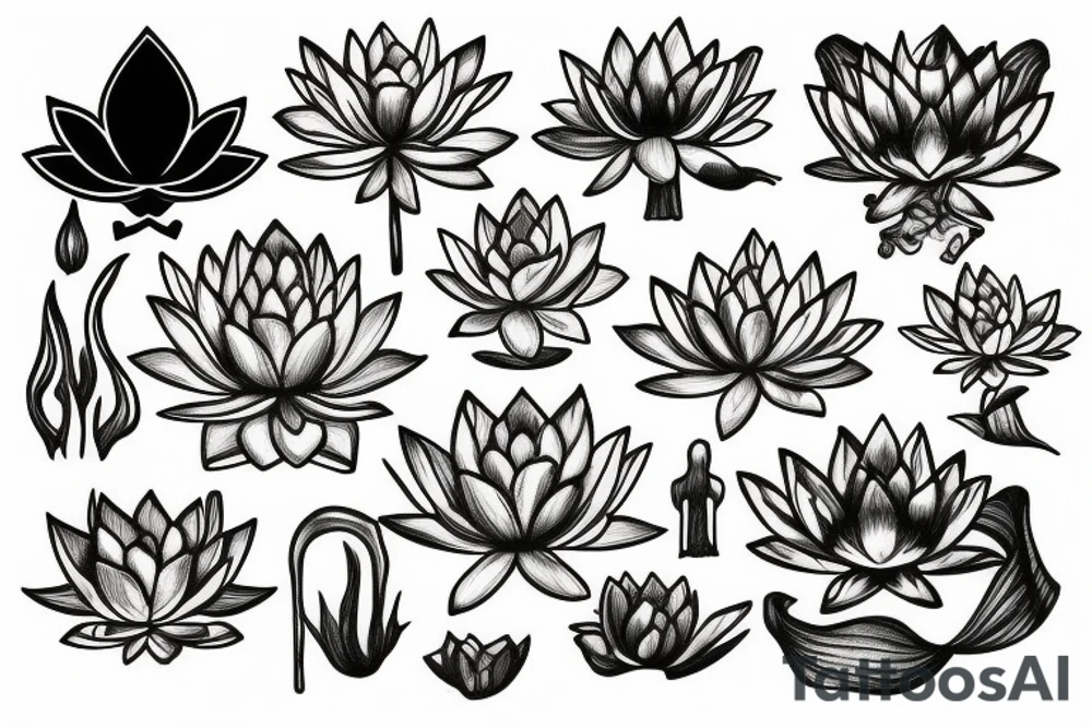 a lotus tattoo idea