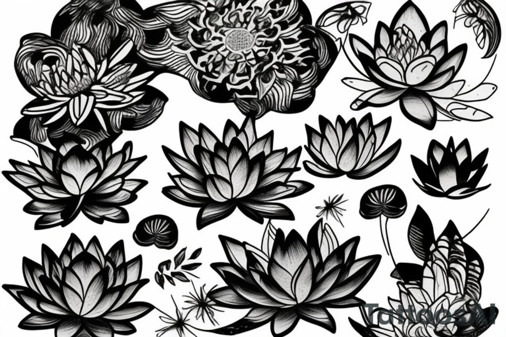 a lotus tattoo idea