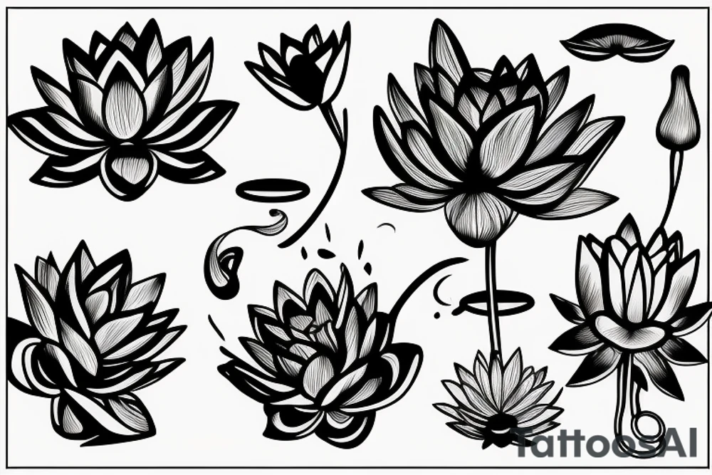 a lotus tattoo idea