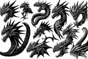 Monster hunter world dragon tattoo idea