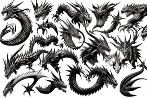 Monster hunter world dragon tattoo idea