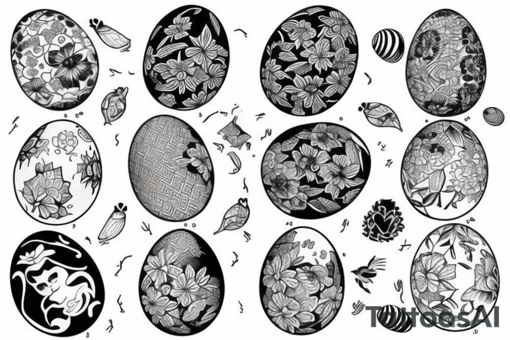 an egg tattoo idea