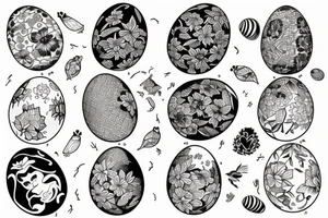 an egg tattoo idea