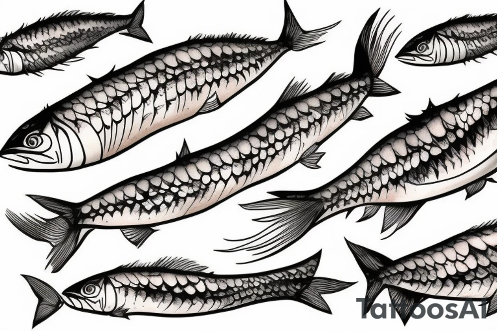 mackerel tattoo idea