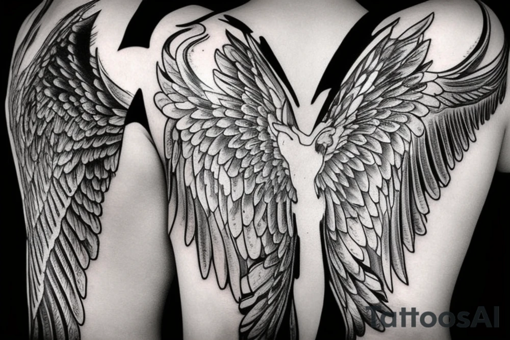 Chained Angel tattoo idea