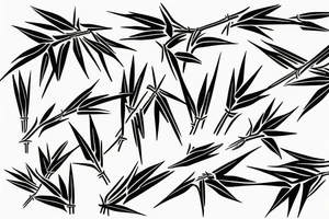 Bamboo for man inner arm tattoo idea