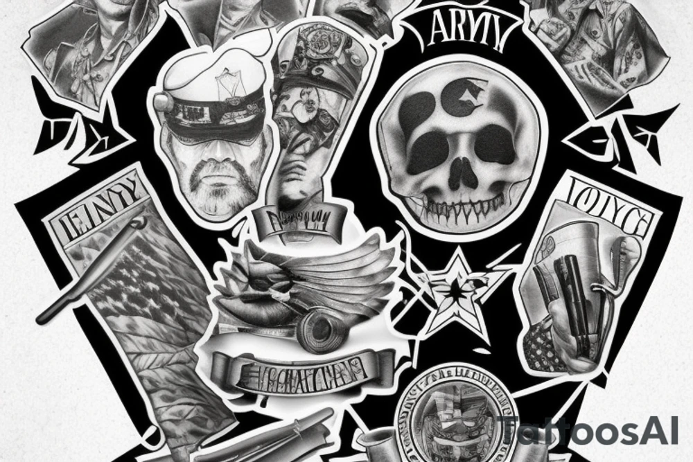 Army memorial tattoo idea