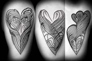 broken heart which don't want to be broken again tattoo idea