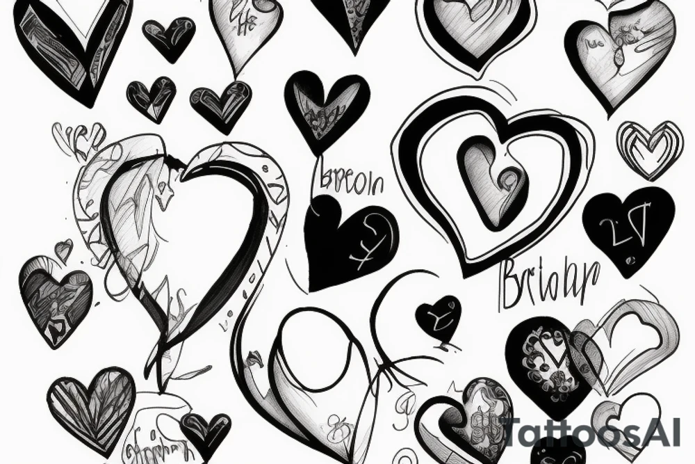 broken heart tattoo idea
