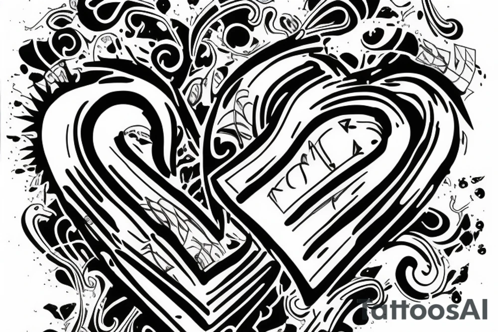 broken heart, tattoo for men tattoo idea
