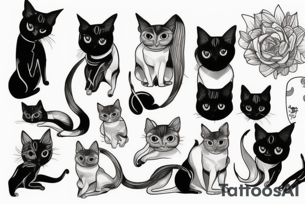 siamese cat tattoo idea