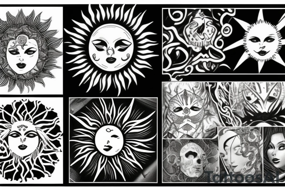 Sun Earth tattoo idea