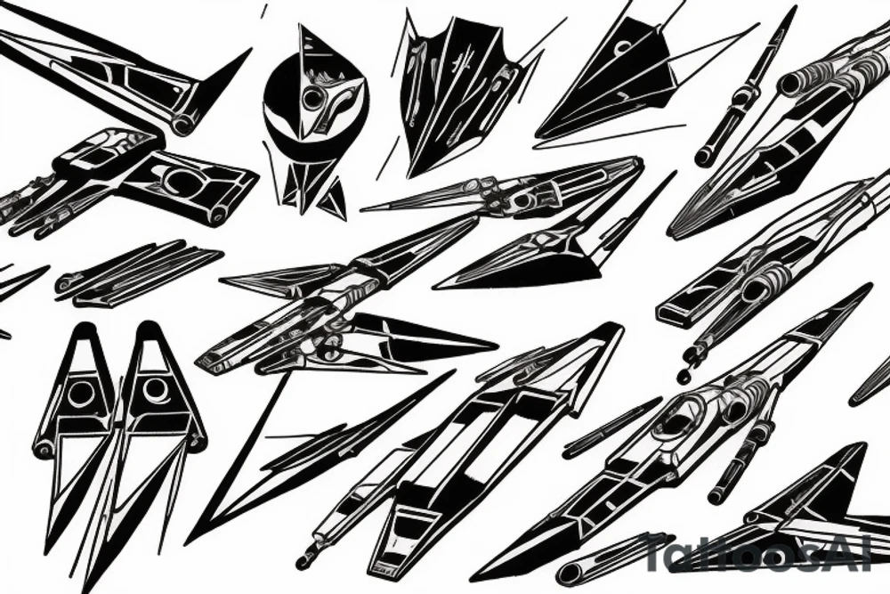 x-wing tattoo idea