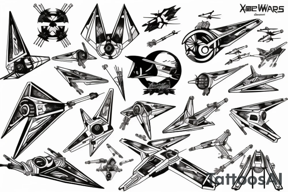 x-wing tattoo idea