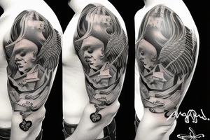 cupids guns tattoo idea