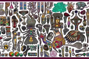 egyptian ankh bio engineering tattoo idea