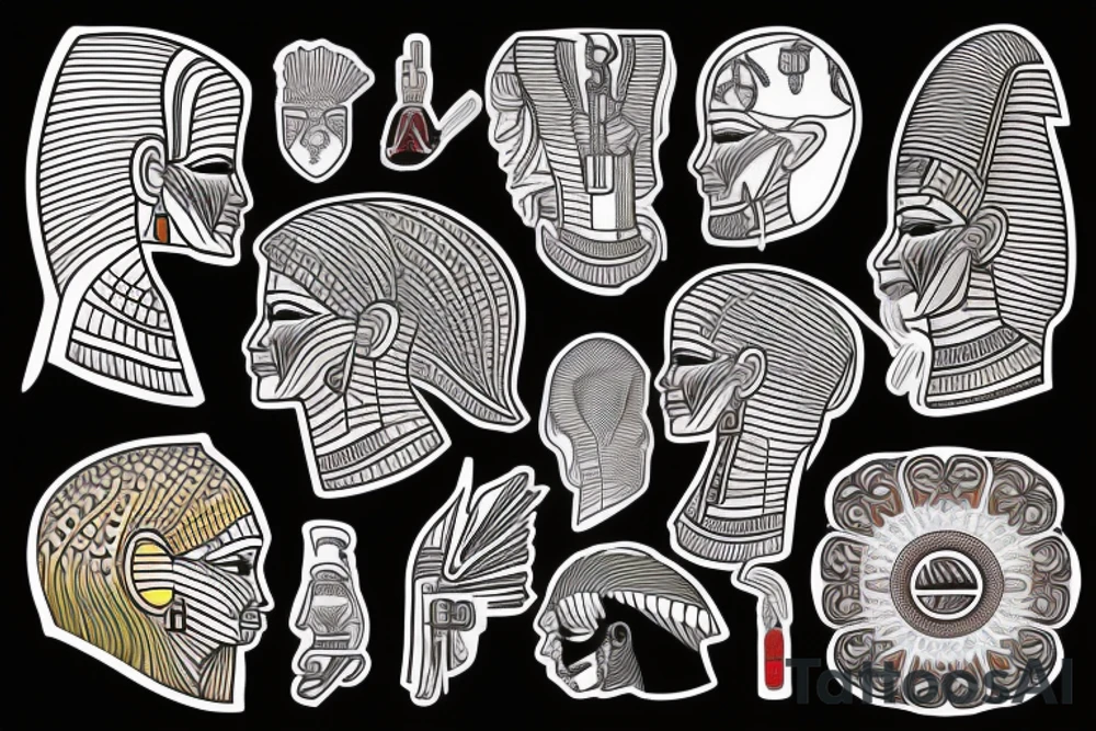egyptian ankh bio engineering tattoo idea