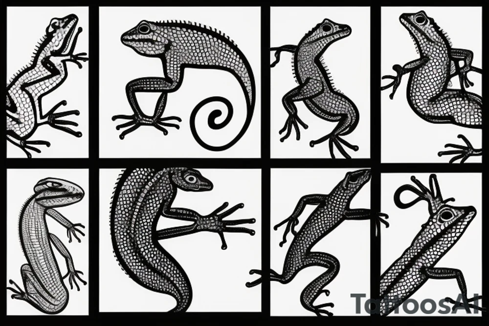 Lizard tattoo idea