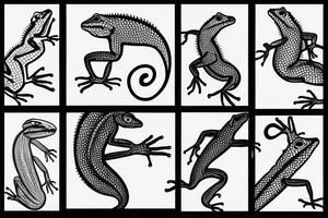 Lizard tattoo idea