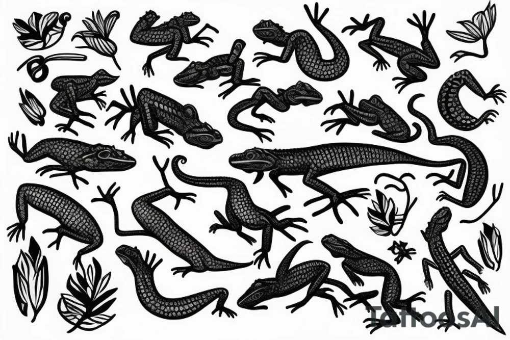 Lizard tattoo idea