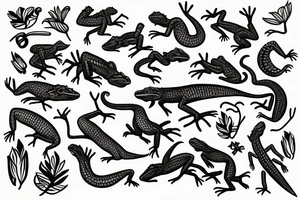 Lizard tattoo idea