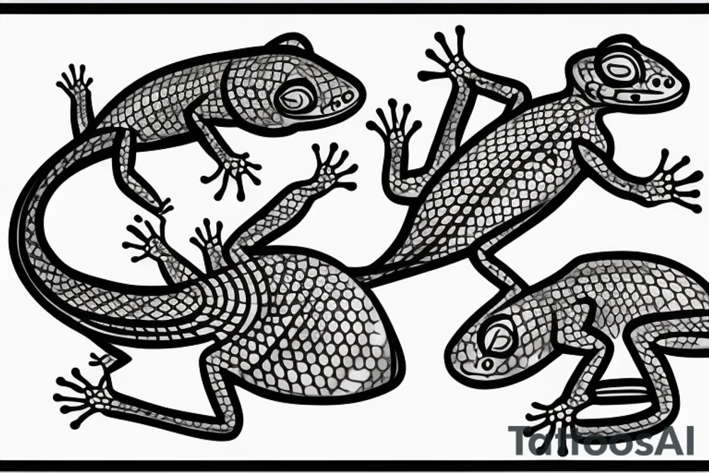 Gecko tattoo idea