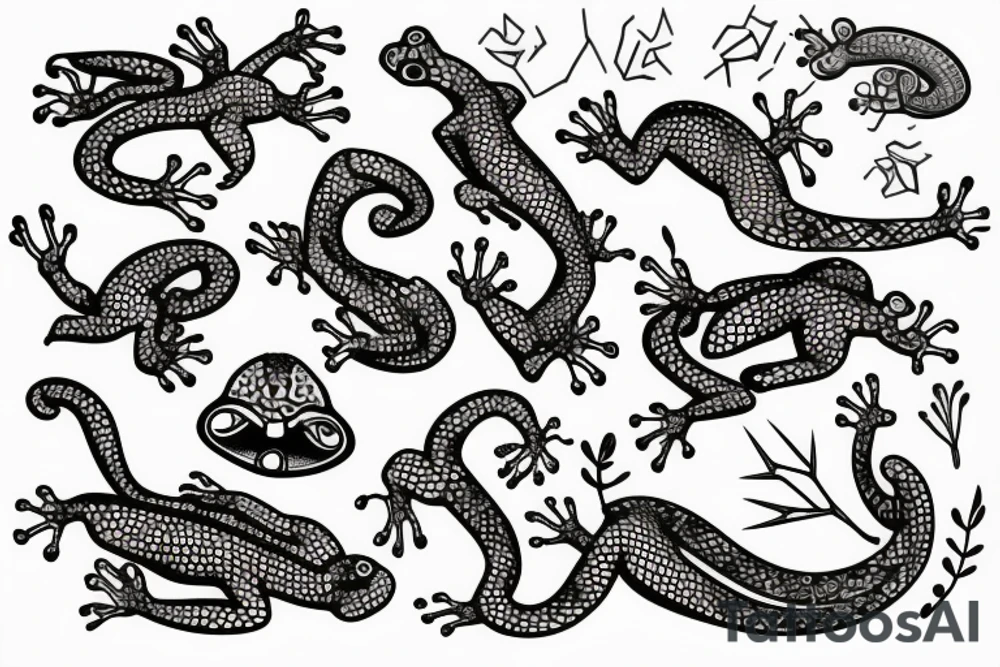 Gecko tattoo idea