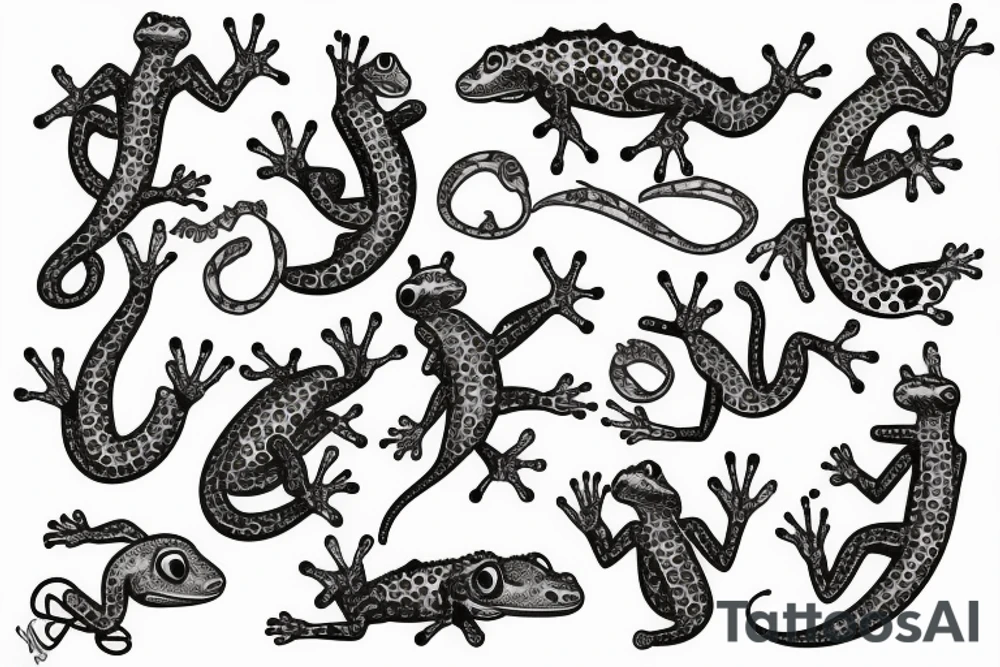 Gecko tattoo idea