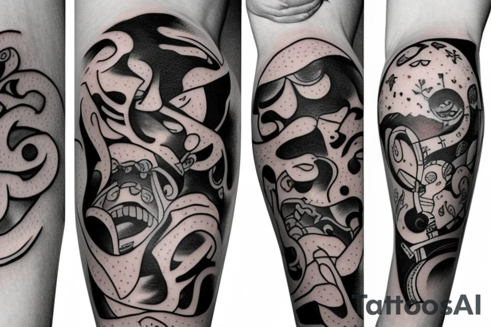 Tatto  based on Three Bodies Problemy by Cixin Liu tattoo idea