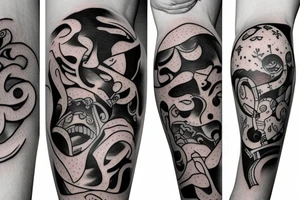 Tatto  based on Three Bodies Problemy by Cixin Liu tattoo idea