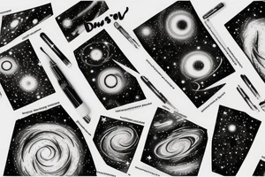 Stars, galaxies, star dust tattoo idea