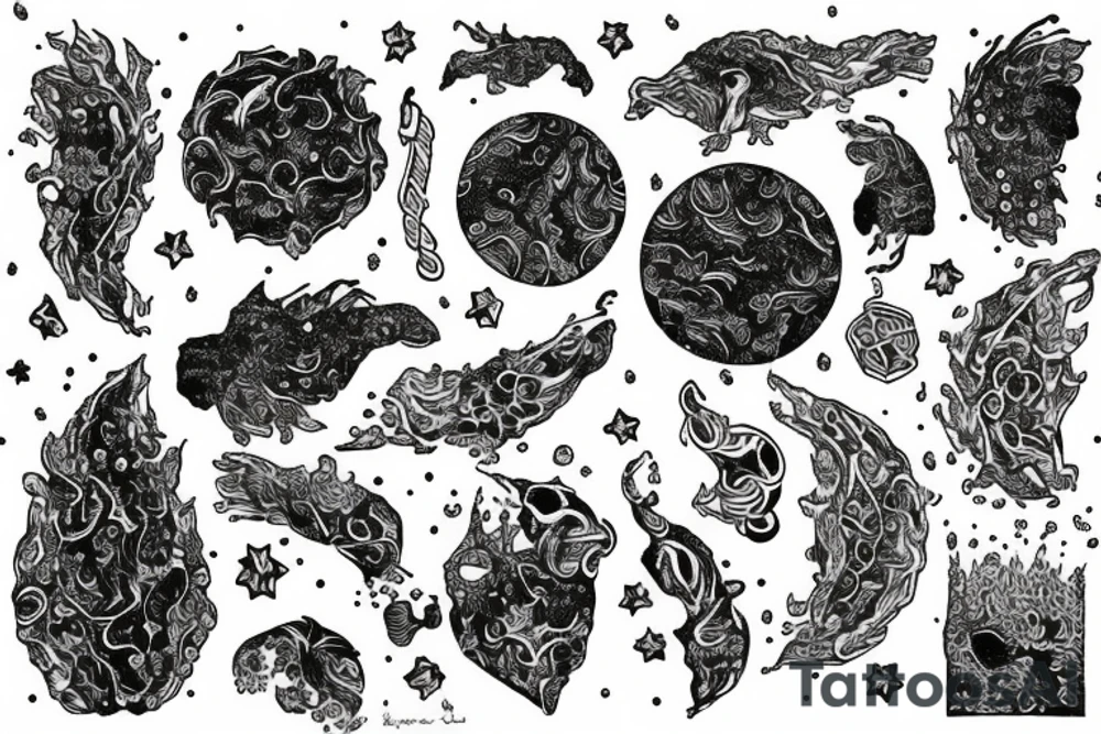 Comet tattoo idea