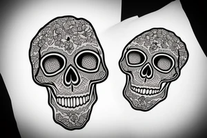 Skull motor tattoo idea