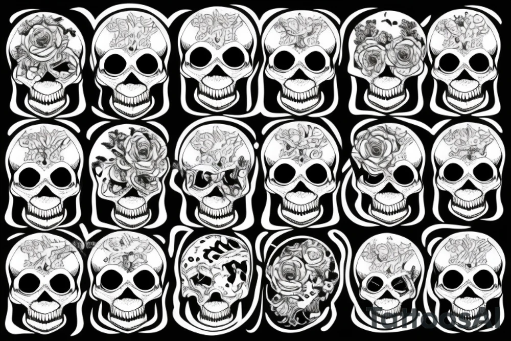 Skull, engine tattoo idea