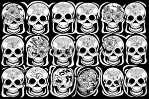 Skull, engine tattoo idea