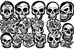 Skull, engine tattoo idea