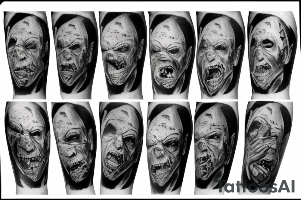 starwars zombie sleeve tattoo idea