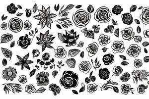 flowerly planet tattoo idea