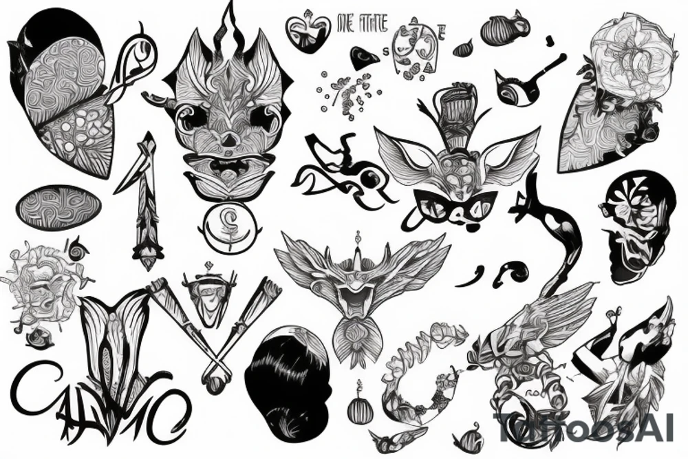 The name Arieh tattoo idea