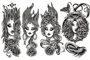 Triple Goddess tattoo idea