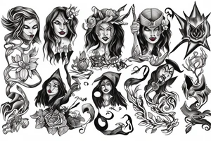 Three witches tattoo idea
