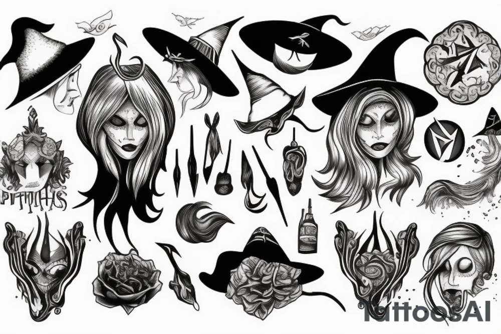 Three witches tattoo idea