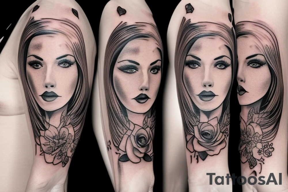 Young woman
Mature woman
Old woman tattoo idea