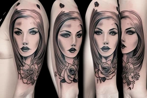 Young woman
Mature woman
Old woman tattoo idea