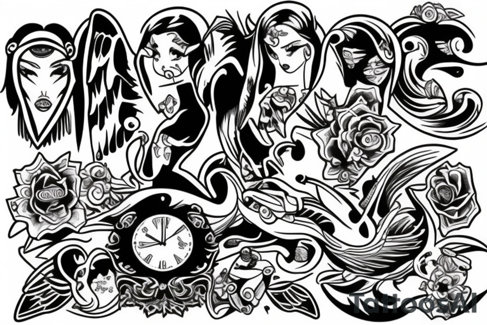 angels tattoo idea