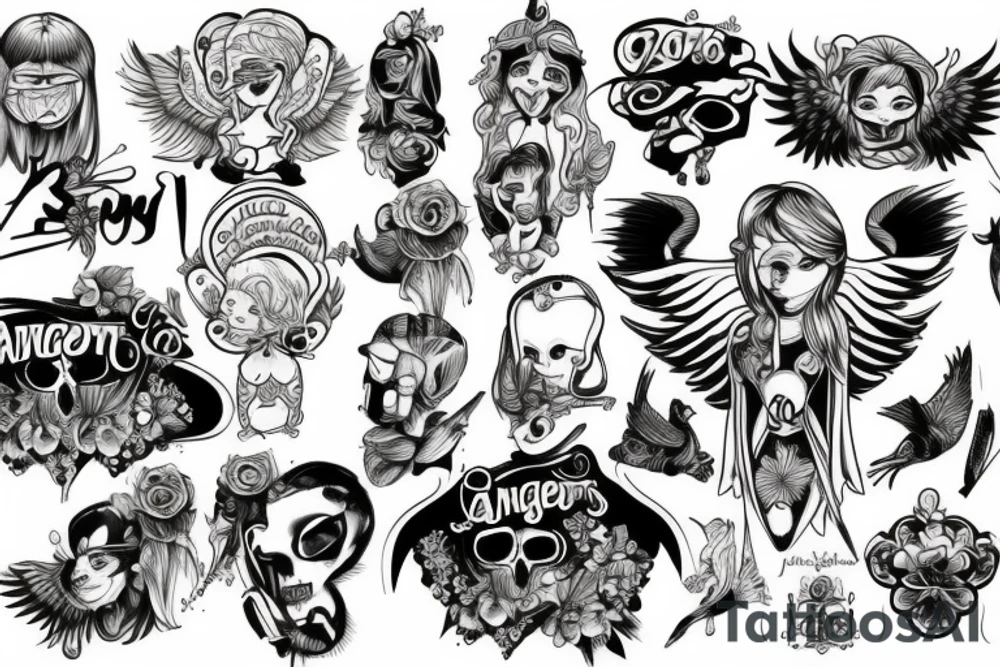 angels tattoo idea