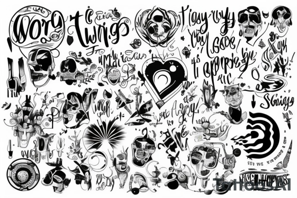 everyone is trying ti find their way in this world, everyone is always striving for happiness tattoo idea