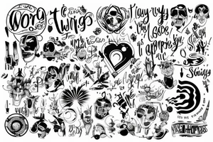 everyone is trying ti find their way in this world, everyone is always striving for happiness tattoo idea