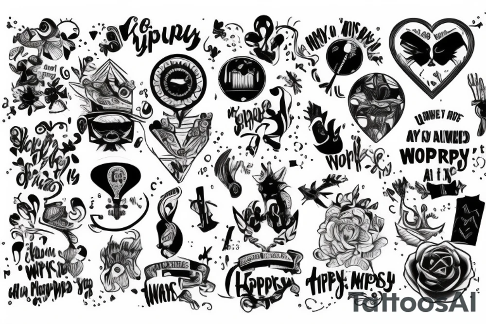 everyone is trying ti find their way in this world, everyone is always striving for happiness tattoo idea